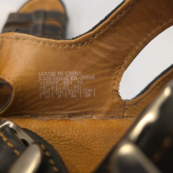 NIKE Men's ACG Air Leather Sz 10 Fisherman Sandals VTG‎ Dadcore Rugged Outdoors - Picture 7 of 9